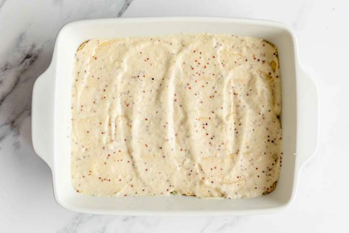 Horseradish bechamel sauce for Ham and Cheese Sliders with Horseradish