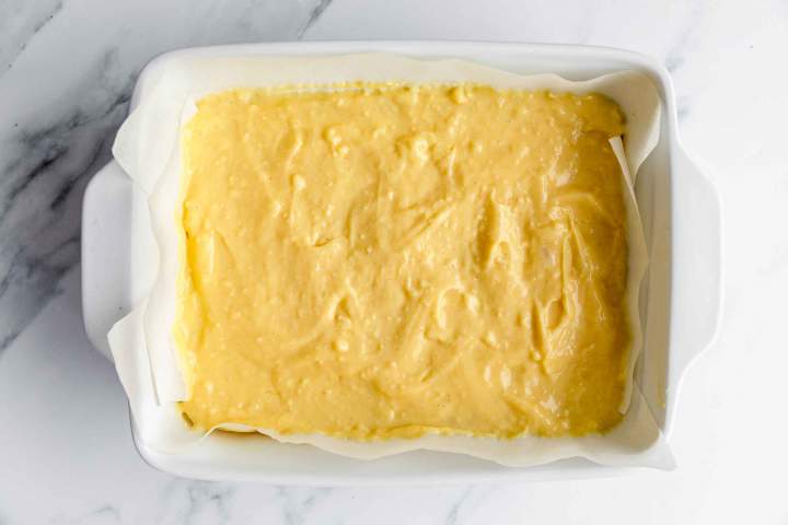 Vanilla Custard layer for Apple Custard Slices