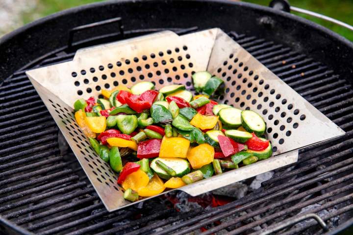 Argentinian steak with grilled vegetables