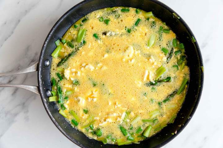 Asparagus and eggs for Asparagus Frittata
