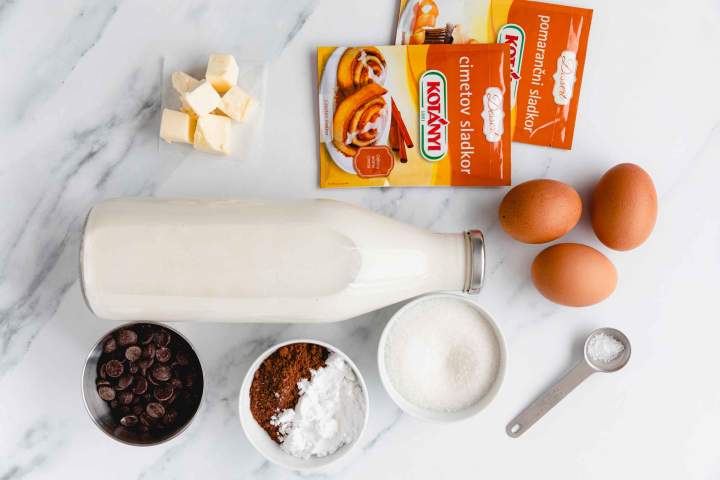 Chocolate Pudding Ingredients