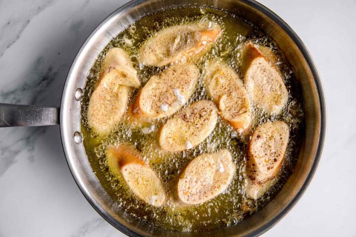 Frying Rabanadas (Brazilian French Toast)