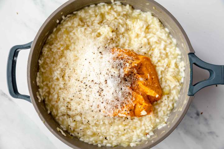 Butternut Squash Risotto with Prosciutto from scratch