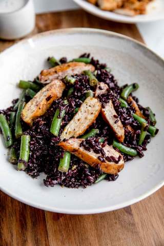 Chicken Black Rice with Beans