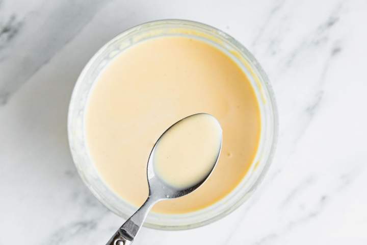 Crêpes runny mixture