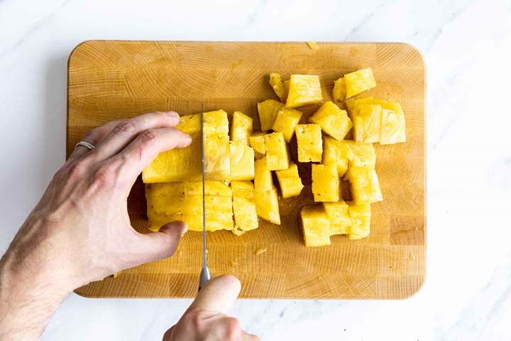 How to cut a pineapple