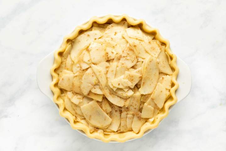 Dutch Apple Pie - before baking