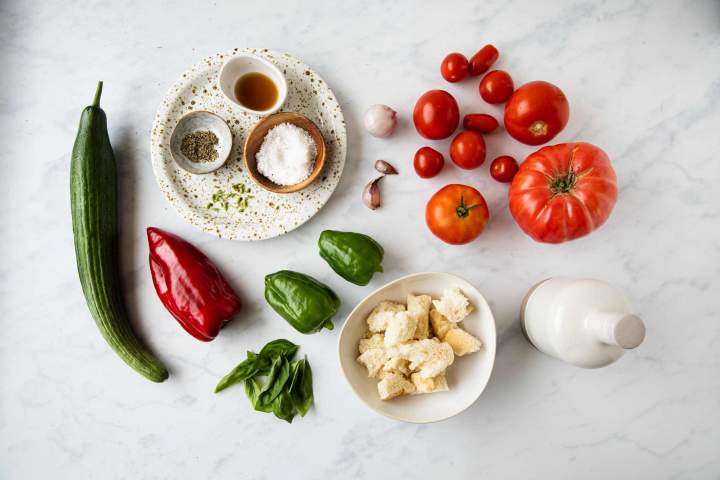 Gazpacho ingredients
