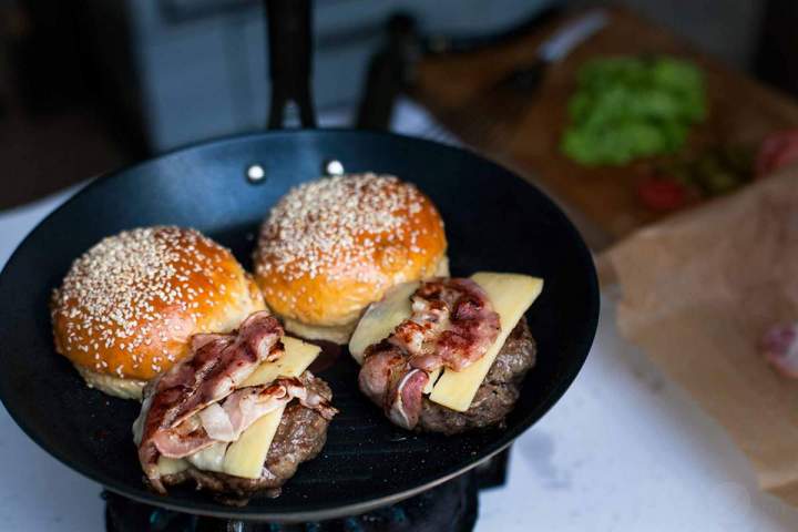 My ultimate favourite burger - pečenje