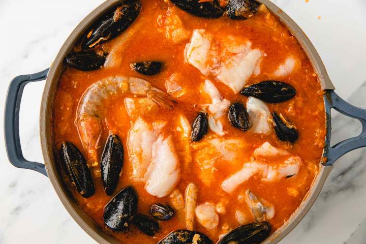 Adding fish and seafood to Best Brodet (Fish Stew)