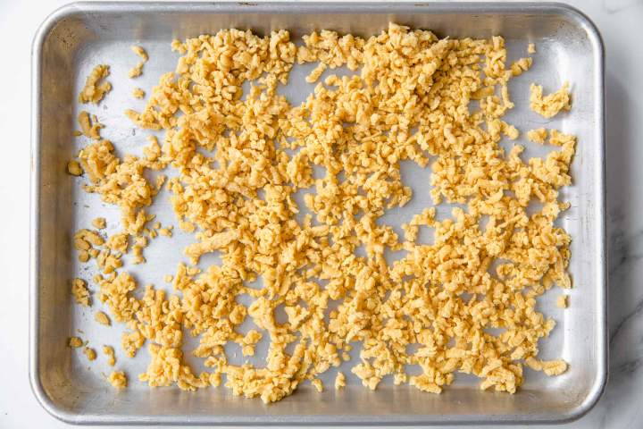 Grated Egg Pasta before cooking