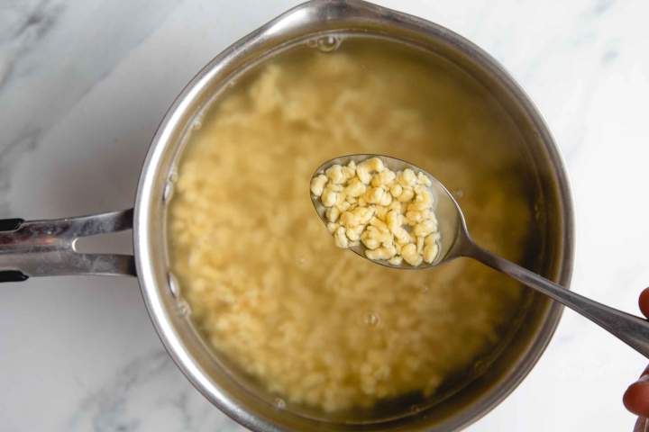 Cooked Grated Egg Pasta