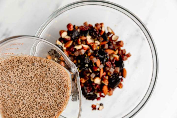 Making Christmas Fruit Cake