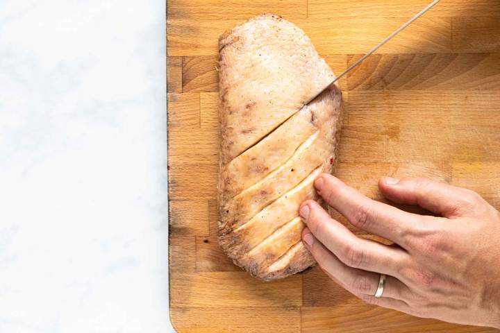 cut duck breasts