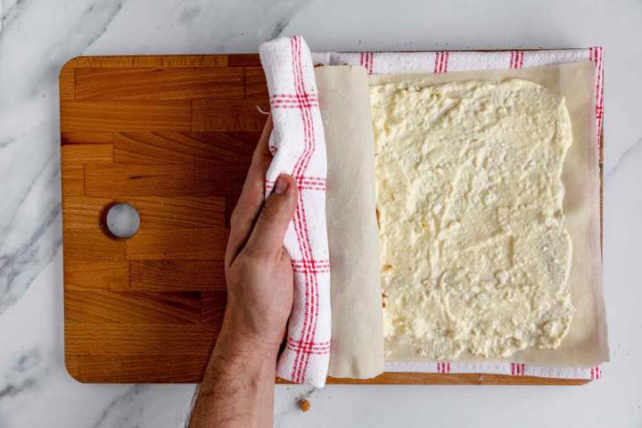 rolling Slovenian Apple Dumplings (Struklji)
