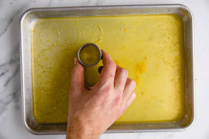 Making orange jelly for Jaffa Cakes