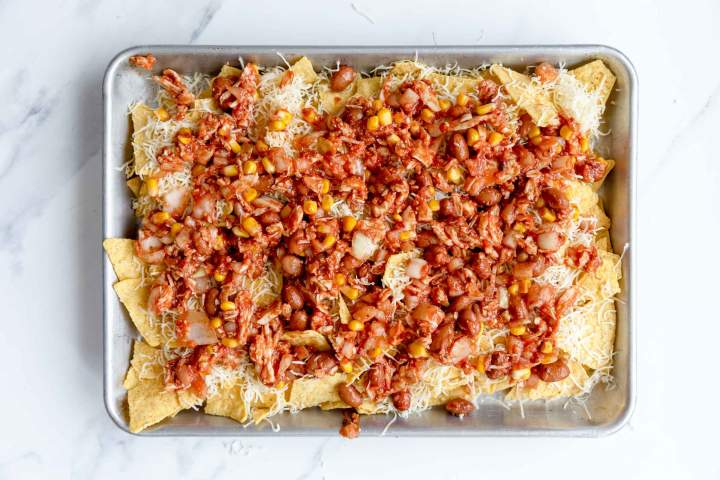 Preparation of Chicken Nachos
