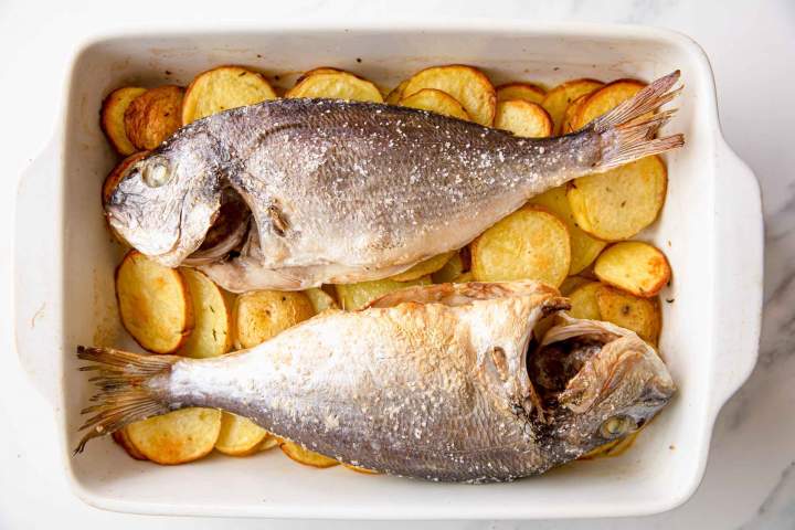 Oven-Baked Sea Bream with Potatoes