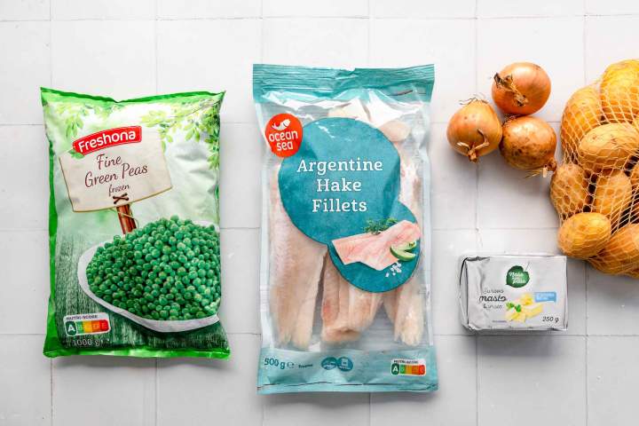 Ingredients for Hake in Butter Onion Sauce