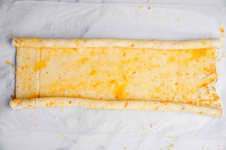 Rolled Pastry for Chocolate-Dipped Orange Palmier Cookies
