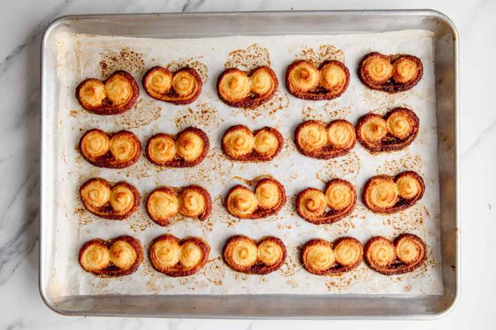Baked Chocolate-Dipped Orange Palmier Cookies