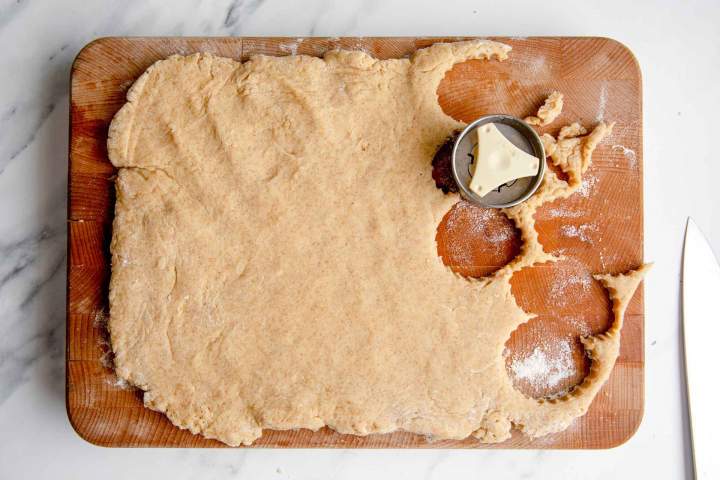 Dough for Peach Cobbler with Whole Wheat Flour