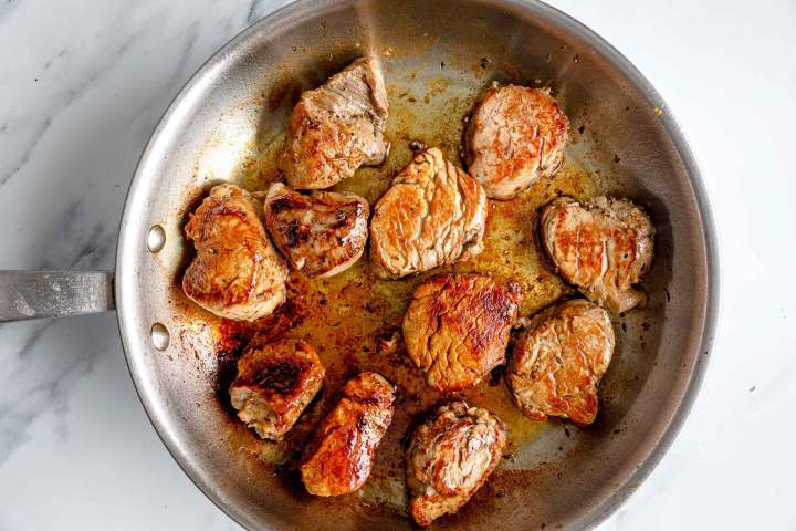 Pan fried pork tenderloin