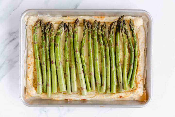 Asparagus Tart with Cream Cheese before baking