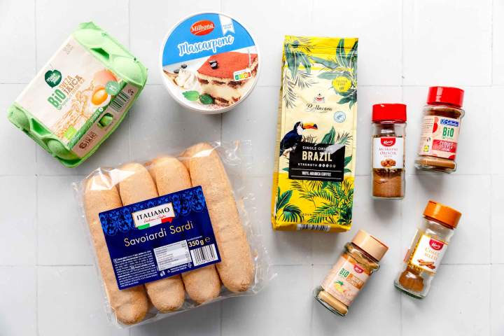 Ingredients for Pumpkin Spice Tiramisu