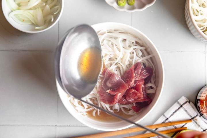 Preparation of Quick Pho Soup