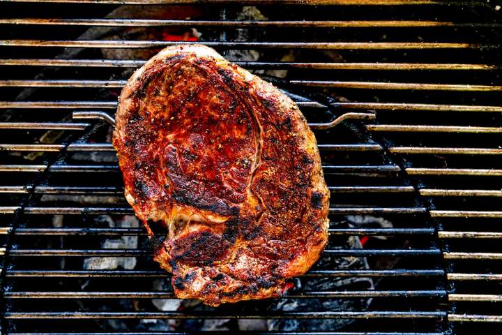 grilling ribeye steak
