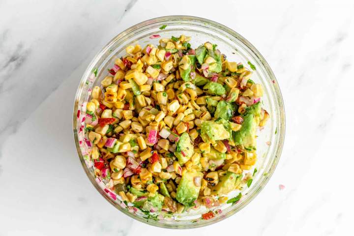 corn salsa with avocado
