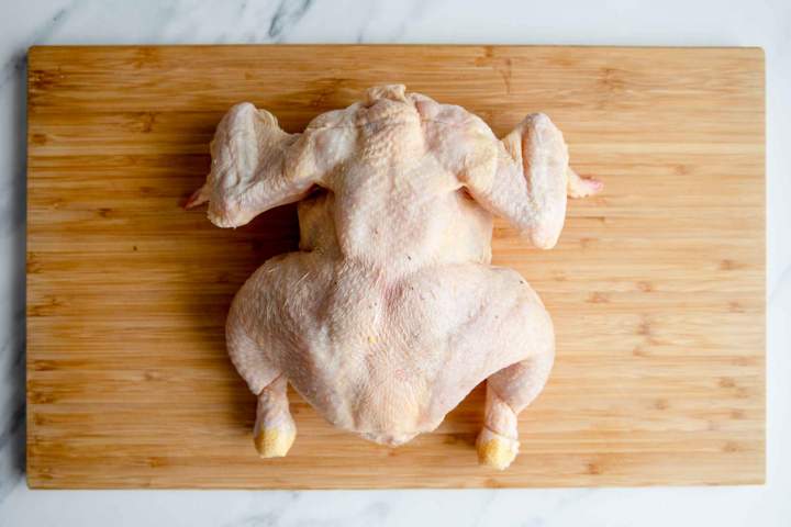 razrez piščanca za Hitro pečen piščanec