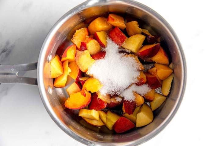peaches for Greek Yogurt Cream with Peaches, and Crumble