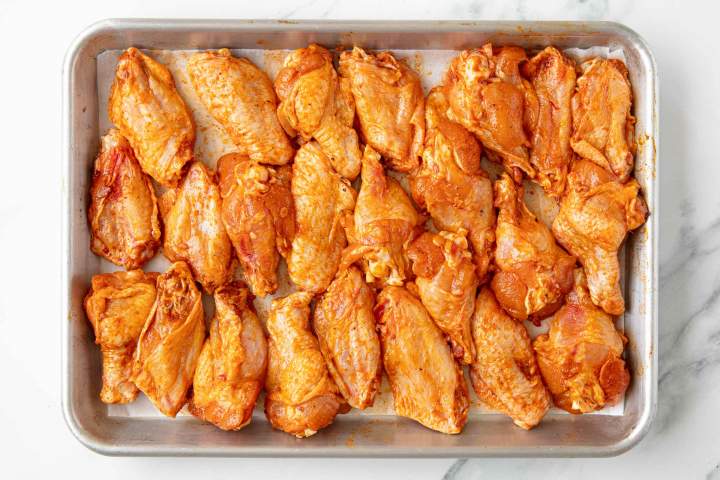 Making Smoked Paprika Chicken Wings at home - before baking
