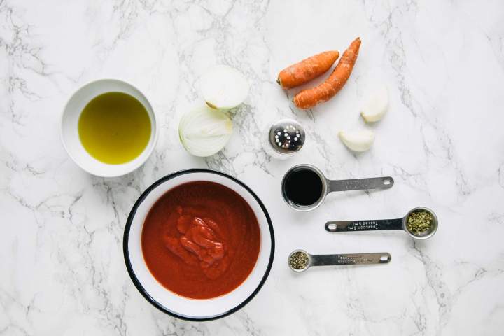 Ingredients for Tomato Pasta Sauce