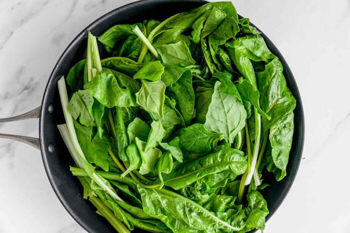 Swiss Chard for Sauteed Swiss Chard with Peas