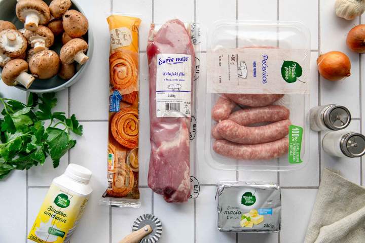 Pork Wellington​ Ingredients