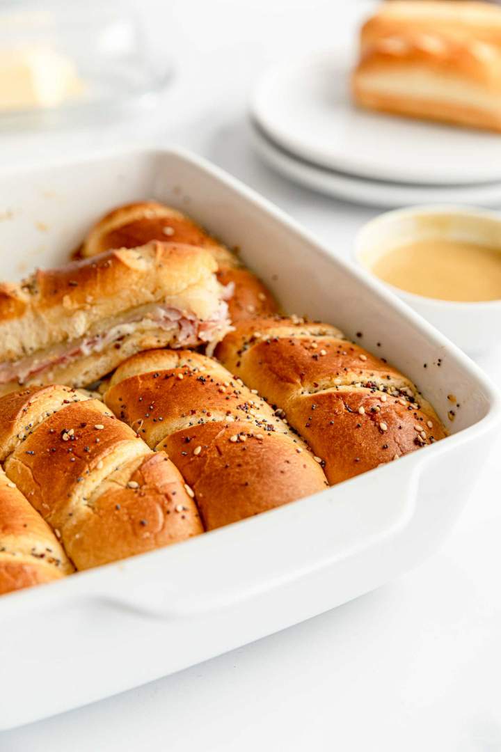 Ham and Cheese Sliders with Horseradish 