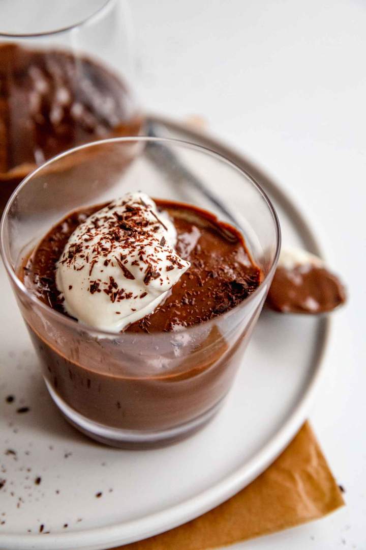 creamy, dark chocolate pudding recipe