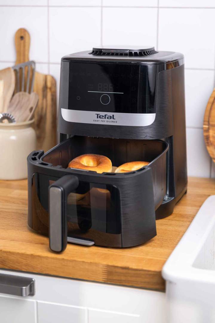 Chocolate-Glazed Air Fryer Donuts