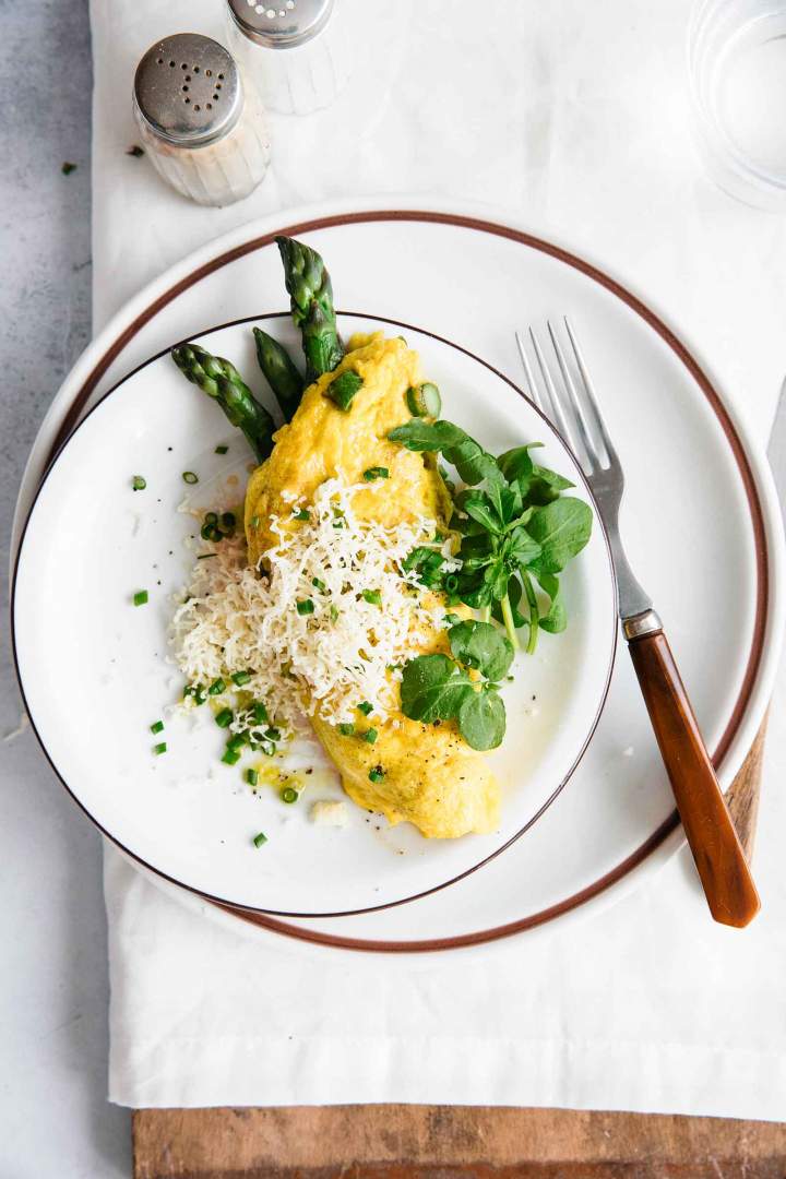 Asparagus Omelette with Cheese