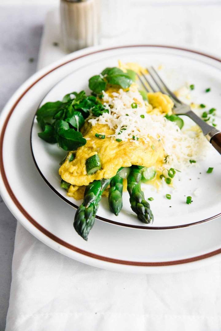 Asparagus Omelette with Cheese