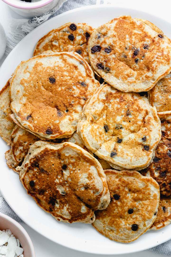 Banana Chocolate Chip Pancakes