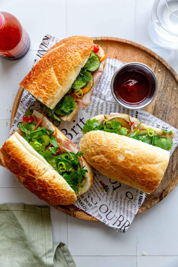 Banh mi navdihnjen sendvič