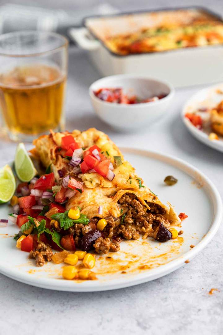 Ground Beef Enchiladas Casserole