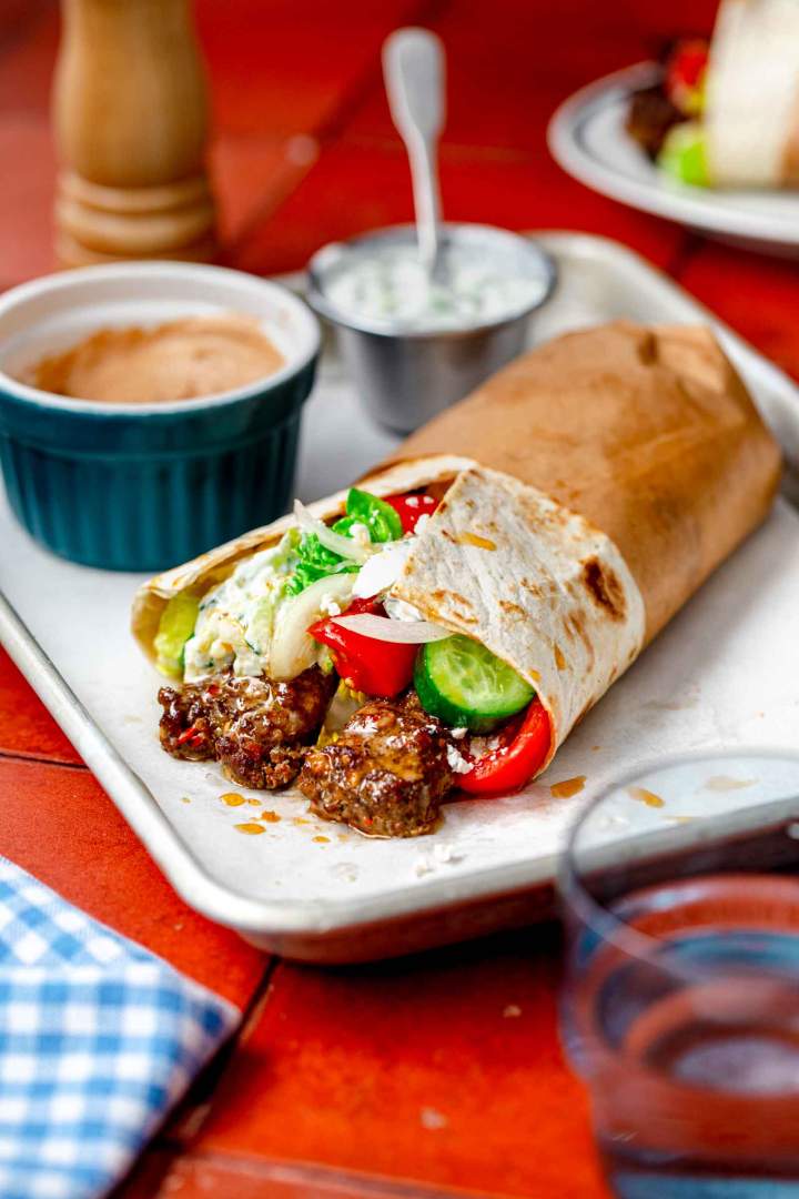 Sheet Pan Kebab Wrap