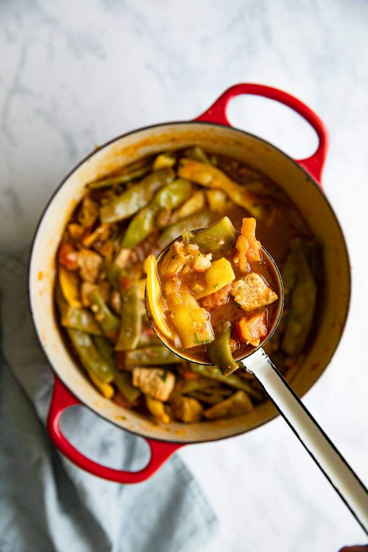 Delicious, juicy pork stew