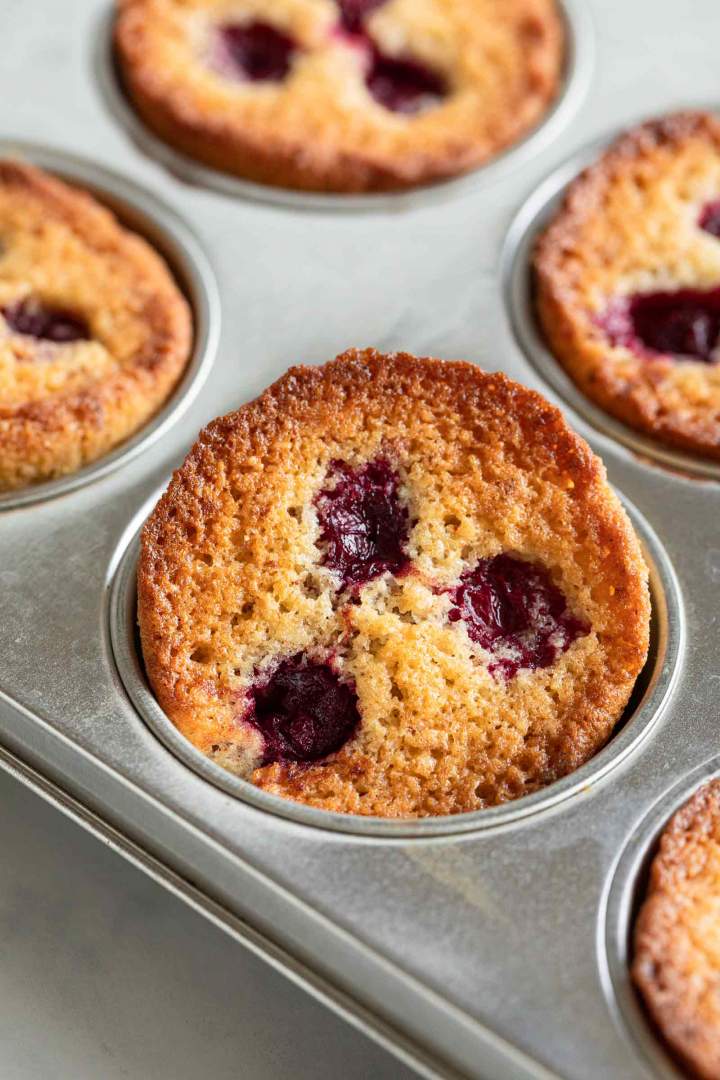 Brown Butter Cherry Muffins