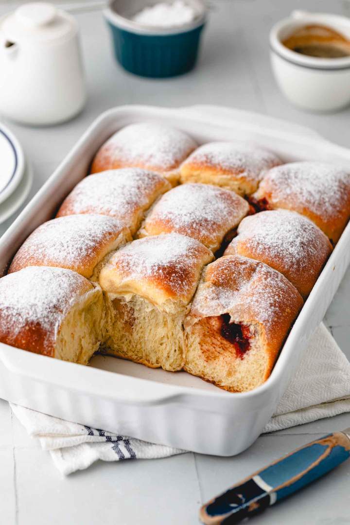 Buchteln - Jam Filled Sweet Brioche Rolls